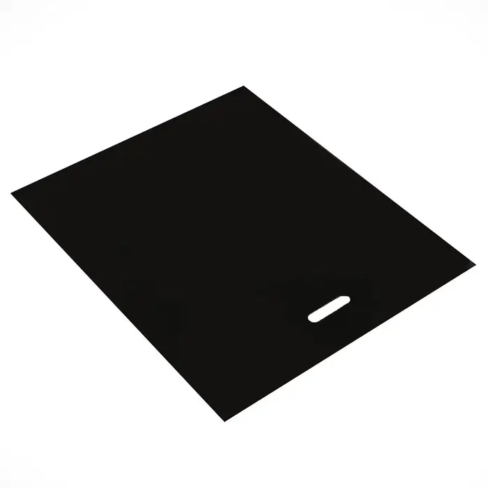 Пакет полиэтиленовый с вырубной ручкой, чёрный, 50×60 см, 70 мкм