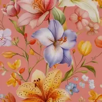 Пакет подарочный &laquo;Цветы&raquo;, 31&times;40&times;11.5 см