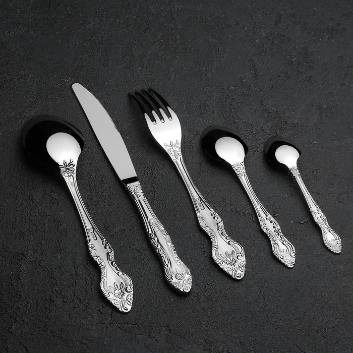 Набор столовых приборов «Тройка», 30 предметов, декоративная коробка Набор столовых приборов «Тройка», 30 предметов, декоративная коробка