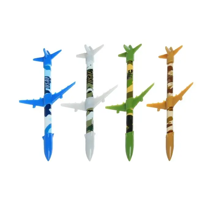 Ручка-прикол Calligrata &laquo;Ракета&raquo;, синий стержень, гелевая, МИКС