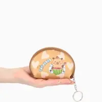 Кошелёк детский &laquo;Капибара&raquo;, монетница, на молнии 10.5&times;2.5&times;8 см, с принтом, МИКС