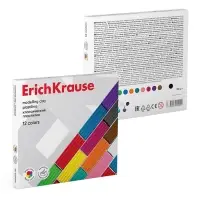 Пластилин ErichKrause Basic,12 цветов, 192 г, в картонной упаковке