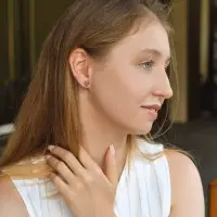 Серьги QF &laquo;Леопард&raquo;, набор 3 пары, кольца, цветной в золоте