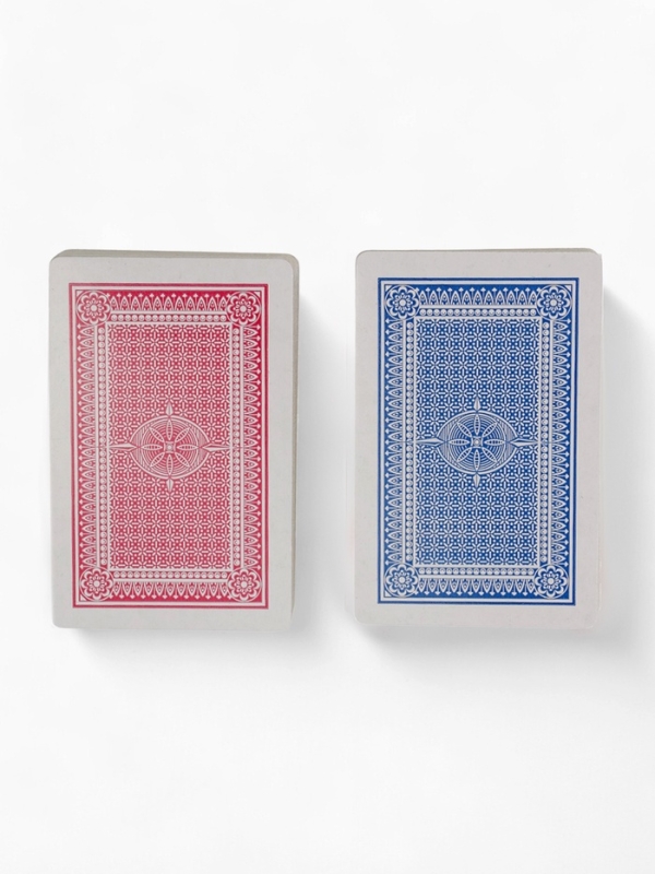 Карты игральные пластиковые 54 шт Карты игральные пластиковые 54 шт "Покер", 19 мкм, карта 5.5 х 8.5 см, набор 2 колоды