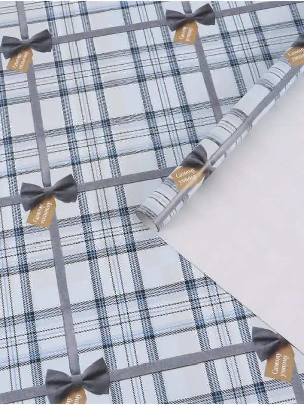 Бумага упаковочная глянцевая &laquo;Клеточка&raquo;, 70&times;100 см