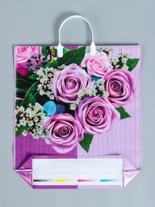 Пакет &laquo;Камилла&raquo;, полиэтиленовый с пластиковой ручкой, 100 мкм 40&times;44 см