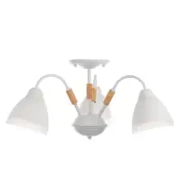 Люстра потолочная BayerLux &laquo;Нельсен&raquo;, Е27, 3&times;40 Вт, 57&times;57&times;25 см, белая