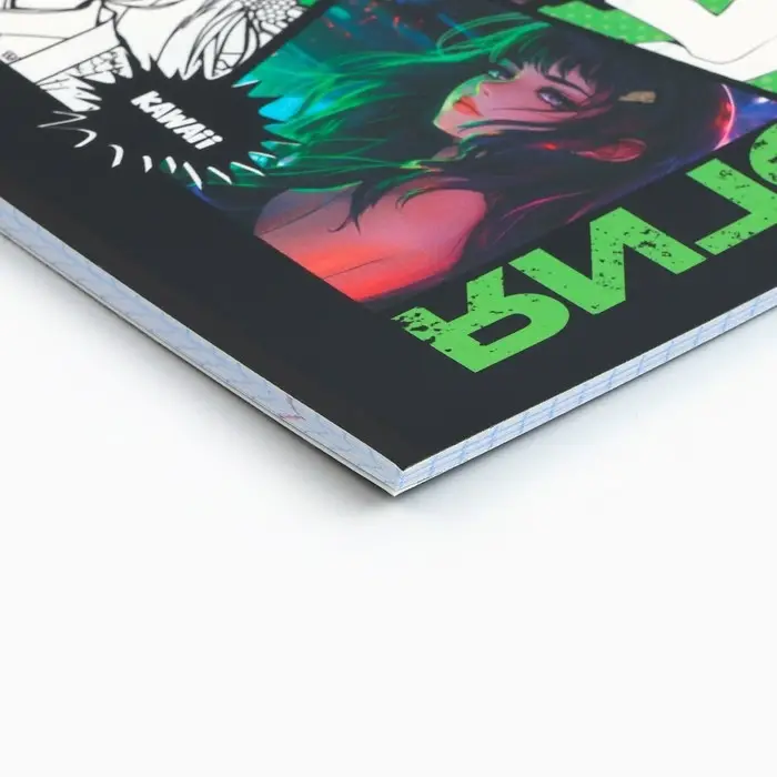 Тетрадь в клетку, предметная, 48 л.,на скрепке, А5 &laquo;Аниме Комикс. Биология&raquo;