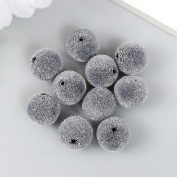 Бусины для творчества бархатное напыление "Маренго" набор 10 шт d=1,4 см