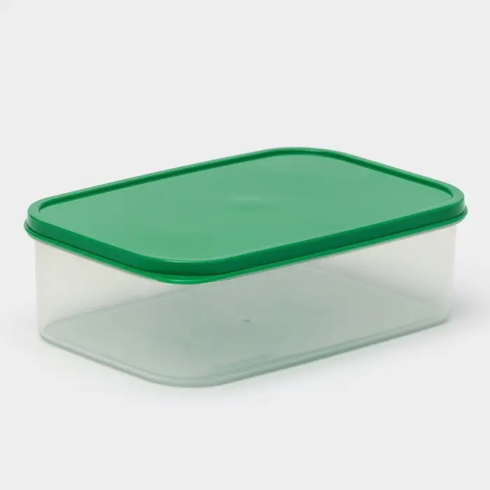 Контейнер пищевой Доляна,1,2 л, цвет зелёный Контейнер пищевой Доляна,1,2 л, цвет зелёный