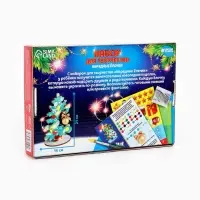 Роспись по дереву на новый год. Игровой набор для детей &laquo;Нарядные елочки&raquo;, набор для творчества