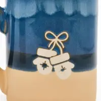 Кружка новогодняя керамическая &laquo;Варежки&raquo;, 350 мл, ручная работа