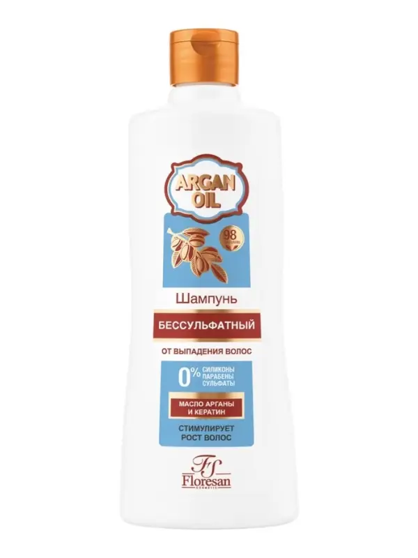 Шампунь бессульфатный Argan Oil против выпадения волос, 400 мл