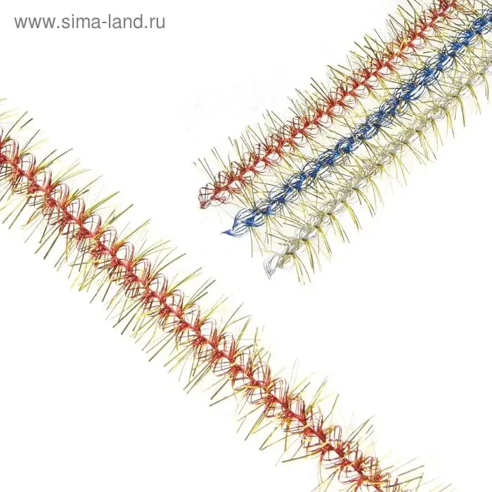 Мишура новогодняя «Метель» двойная , d-1,5 см, L-200 см, МИКС