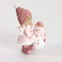 Фигурка &laquo;Девочка со снеговиком&raquo;, 5.2&times;6&times;11.5 см