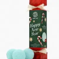 Бомбочки для ванны Happy New Year, набор 3 шт. &times; 40 г, аромат новогодний леденец, URAL LAB