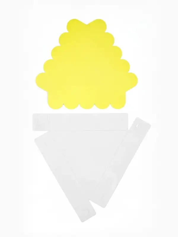 Коробка для печенья, кондитерская упаковка с пластиковой крышкой, &laquo;Жёлтая&raquo;, 18&times;3 см