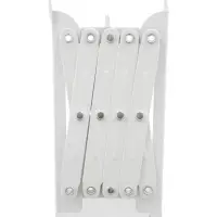 Подставка для книг раздвижная 3 отделения, металл, белая