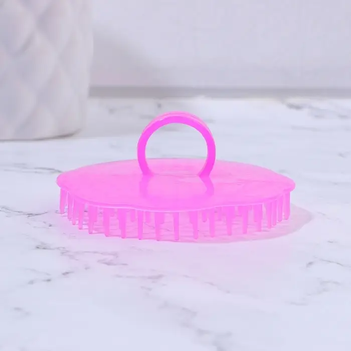 Щётка - массажёр для мытья головы, 7.5×7.5×3.5 см, фасовка 12 шт., МИКС