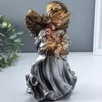 Фигура "Ангел в платье" бронза 25х15х15 см