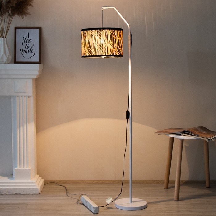 Торшер без абажура  Торшер без абажура "Медиум" Е27 40Вт  белый 32х26х151см