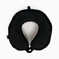 Подушка для путешествий бархатная формовая "Недоступен", черная Подушка для путешествий бархатная формовая "Недоступен", черная