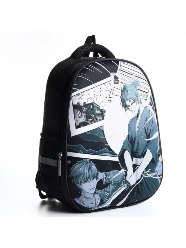 Рюкзак школьный, каркасный, 39&times;30&times;14 см &laquo;Мир аниме&raquo;
