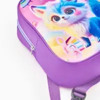 Рюкзак детский 20,5*9*24, отд на молнии, собака сиреневый