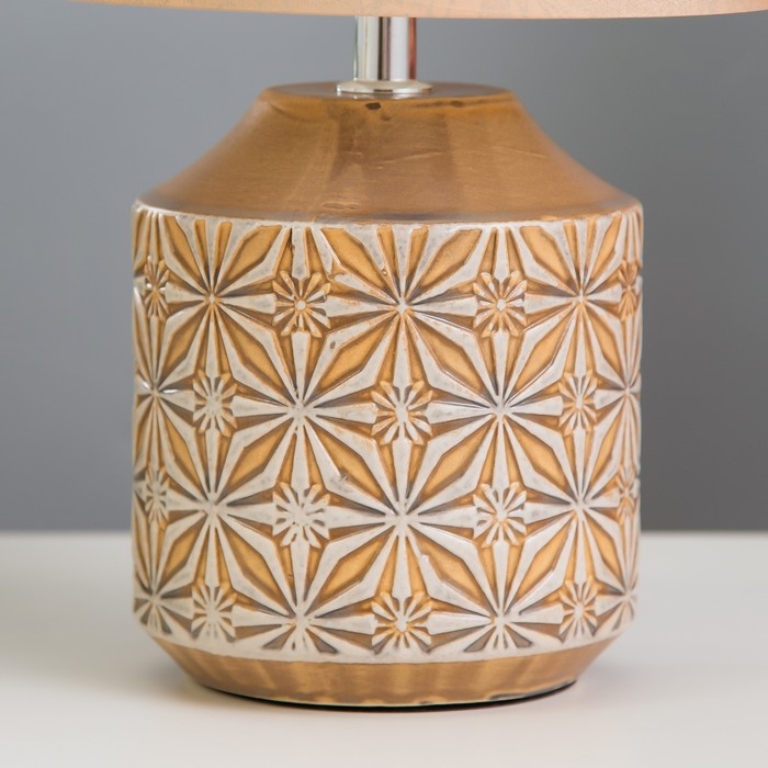 Настольная лампа "Цветы" Е14 15Вт серый МИКС 20х20х32 см RISALUX