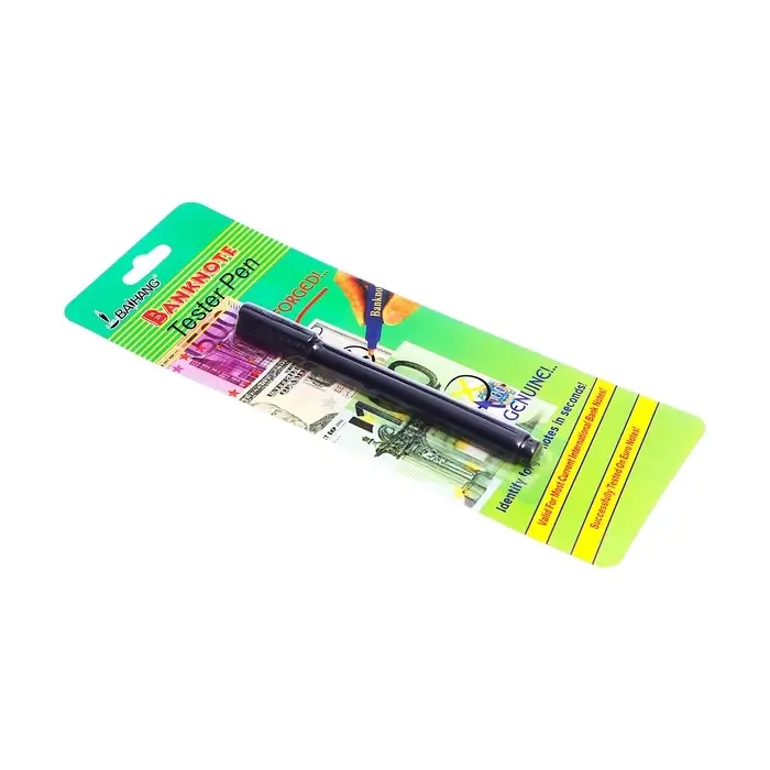 Ручка-маркер для проверки подлинности денежных знаков, чёрный стержень, МИКС