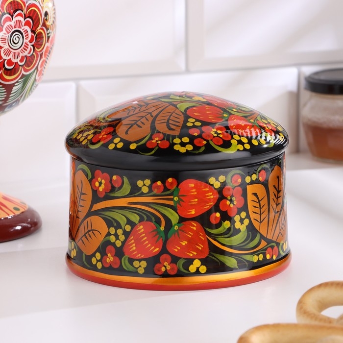 Коробка «Ягодка», большая, 12-13×9-10 см, хохлома Коробка «Ягодка», большая, 12-13×9-10 см, хохлома