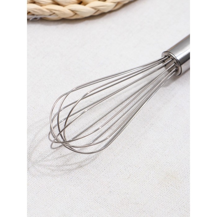 Набор венчиков для взбивания Доляна «Стандарт», 3 шт: 30 см, 25 см, 21 см, цвет серебристый Набор венчиков для взбивания Доляна «Стандарт», 3 шт: 30 см, 25 см, 21 см, цвет серебристый