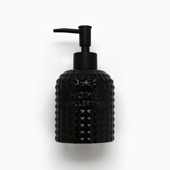 Дозатор для жидкого мыла, черный, 350 мл.
