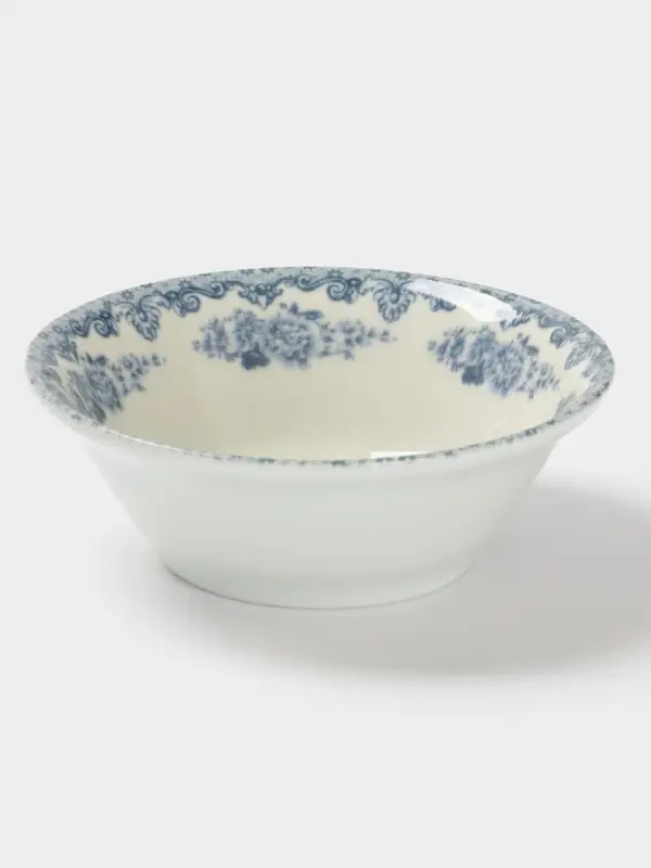 Салатник Добрушский завод &laquo;Версаль&raquo;, 360 мл, фарфор, белая, синяя