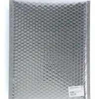 Пакет воздушно-пузырчатый, с клапаном и клеевым слоем, 25&times;30+4 см, п/э, 3 слоя, металлизированный