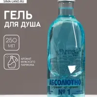 Гель для душа водка &laquo;Абсолютно лучший&raquo;, 250 мл, аромат мужского парфюма, HARD LINE