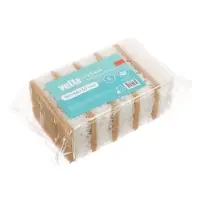 VETTA Набор губок для мытья посуды, 5 шт, 98x66x30мм, коралл белый