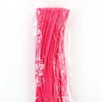 Синельная проволока 100 штук, 30&times;0.8 см, фуксия
