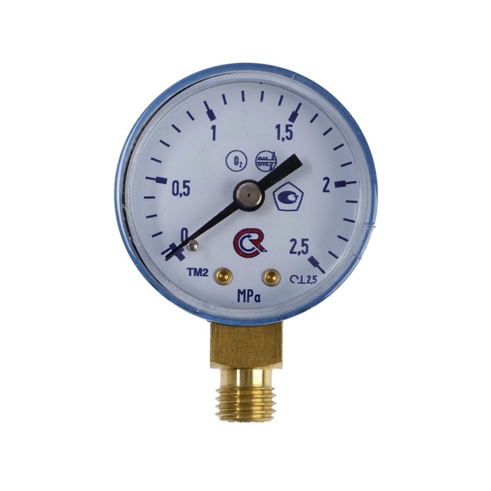 Манометр кислородный ТУНДРА, d=50 мм, до 2.5 МПа Манометр кислородный ТУНДРА, d=50 мм, до 2.5 МПа
