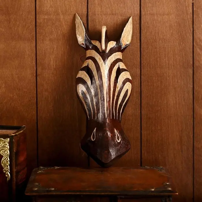 Маска дерево Маска дерево "Зебра" 30х10,5х5 см