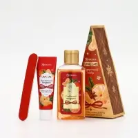 URAL LAB Арома Саунд Набор гель для душа, крем для рук и пилка для ногтей, мандарин URAL LAB Арома Саунд Набор гель для душа, крем для рук и пилка для ногтей, мандарин