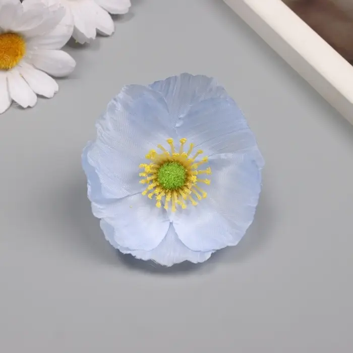 Бутон на ножке для декорирования &laquo;Рудбекия голубая&raquo;, 6.5&times;6.5 см