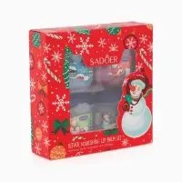 Новогодний набор бальзамов для губ Sadoer, 4 шт