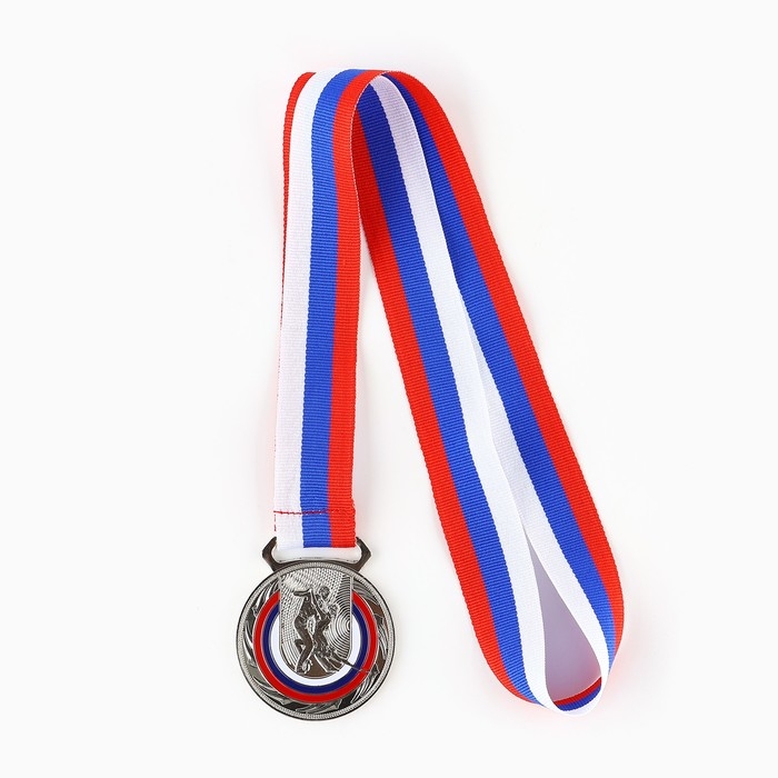 Медаль тематическая 192, &laquo;Танцы&raquo;, d= 5 см. Цвет серебро. С лентой