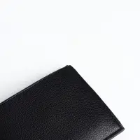Портмоне мужское без застёжки, отдел для карт, монет, чёрное