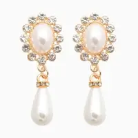 Набор 2 предмета: серьги, колье &laquo;Антуанетта&raquo;, вспышка, белый в золоте, 40 см