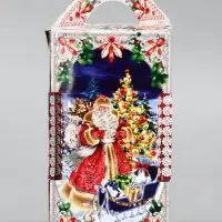 Подарочная новогодняя коробка «Чудесный», для сладких подарков, 10.6×10.6×18.8 см Подарочная новогодняя коробка «Чудесный», для сладких подарков, 10.6×10.6×18.8 см