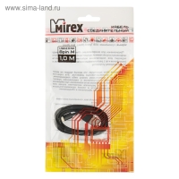 Кабель Mirex, Lightning - USB, 1А, 1 метр, черный