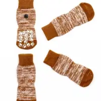 Носки нескользящие "Лапки" , M (6,5* 15 см), набор 4 шт, бежевые Носки нескользящие "Лапки" , M (6,5* 15 см), набор 4 шт, бежевые