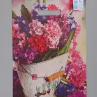 Пакет "Весенние краски", полиэтиленовый с вырубной ручкой, 29 х 40 см, 35 мкм